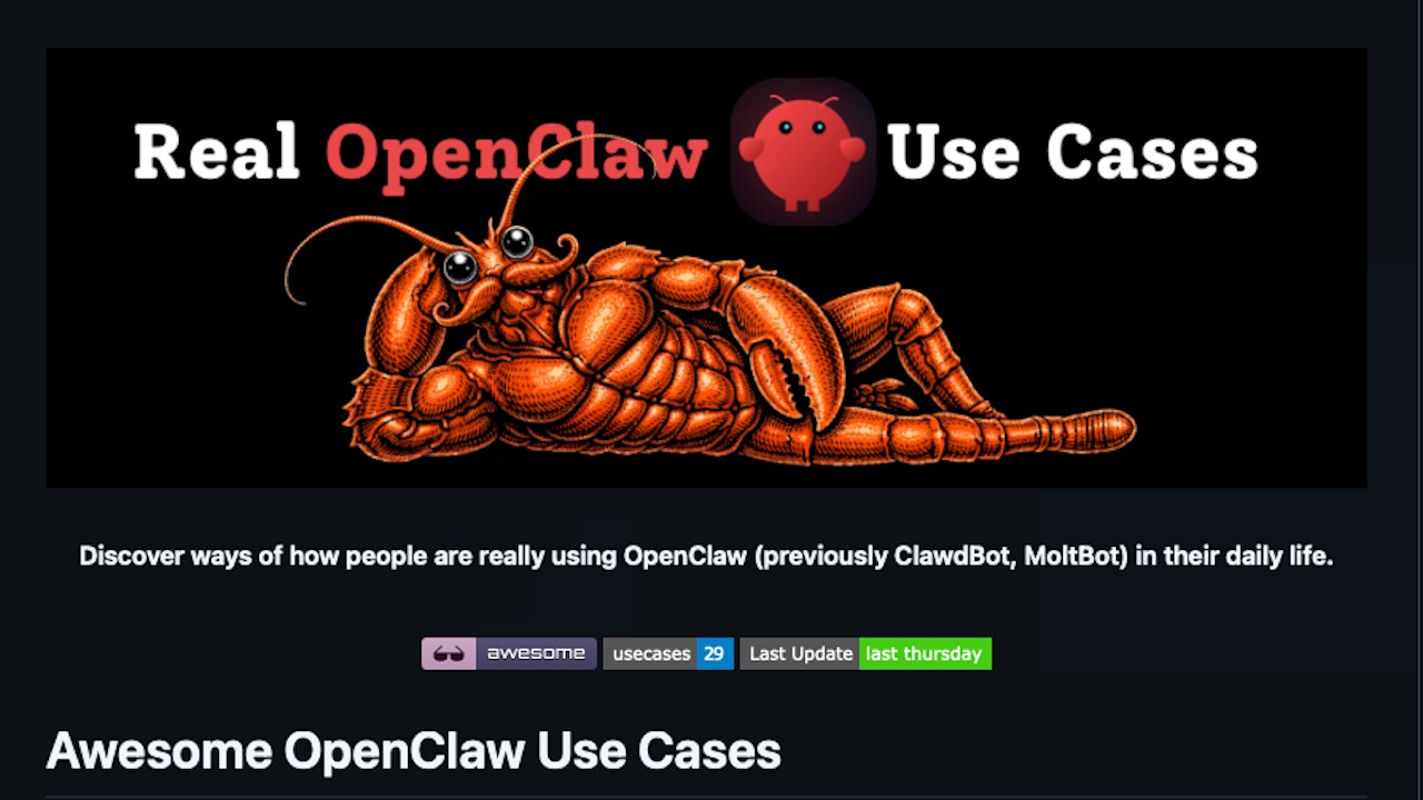 Awesome OpenClaw use cases