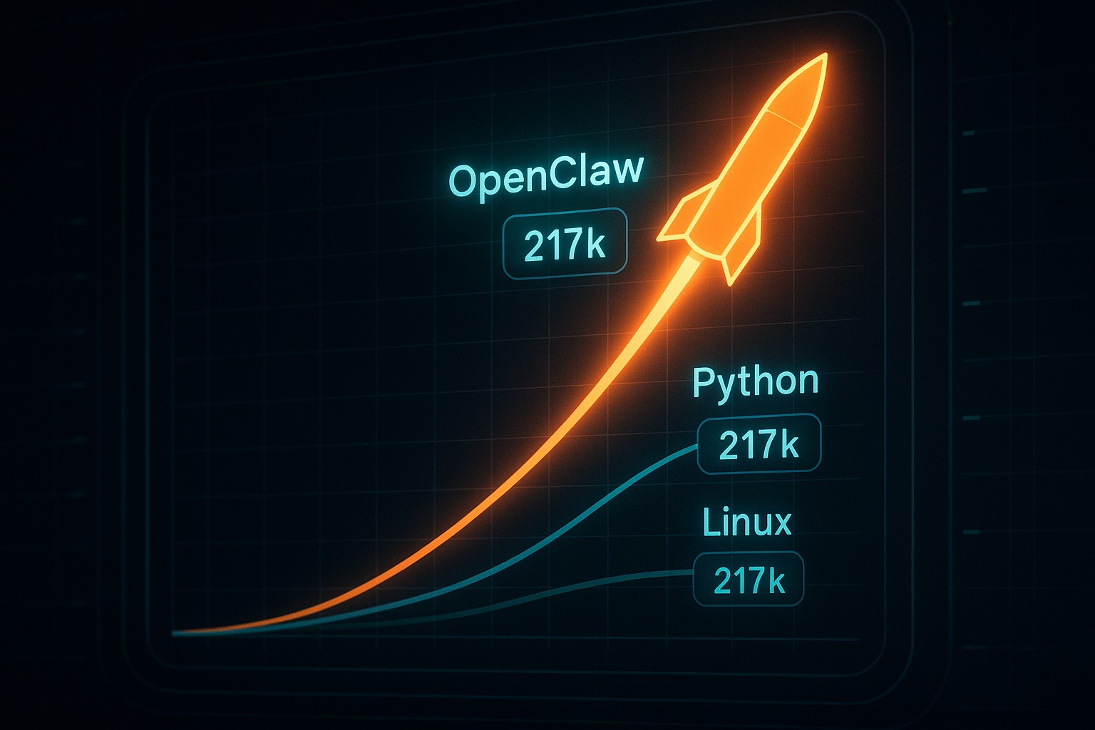 Showing a rocket reaching the stars