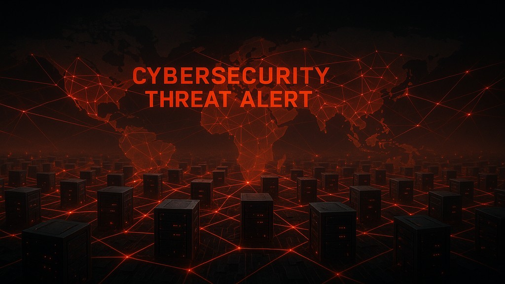 Exposed servers on the internet, global network threat visualization